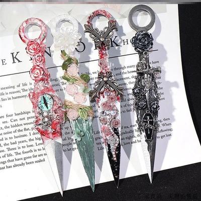 美工刀暗黑哥特风苦无开箱刀