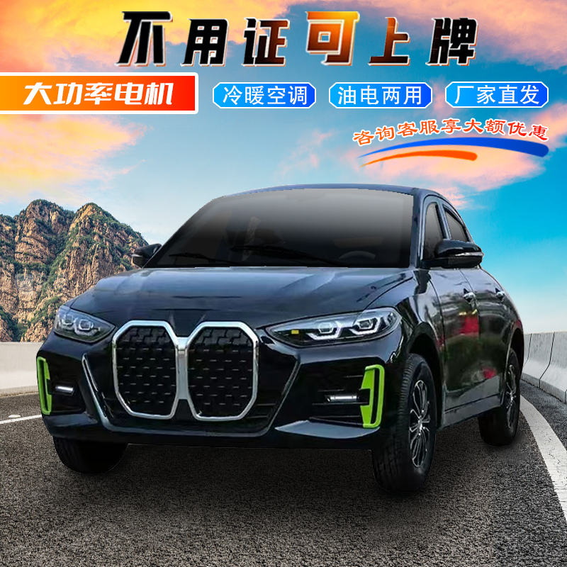 新款高端电动四轮车油电两用