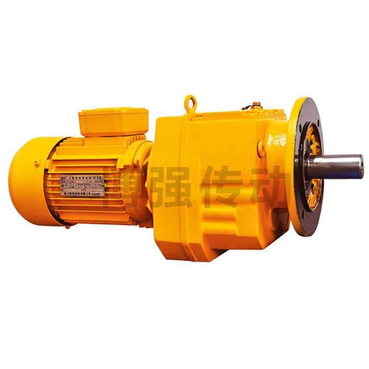 厂家直销硬齿面齿轮减速机RF法兰轴伸式安装单级斜齿轮减速机