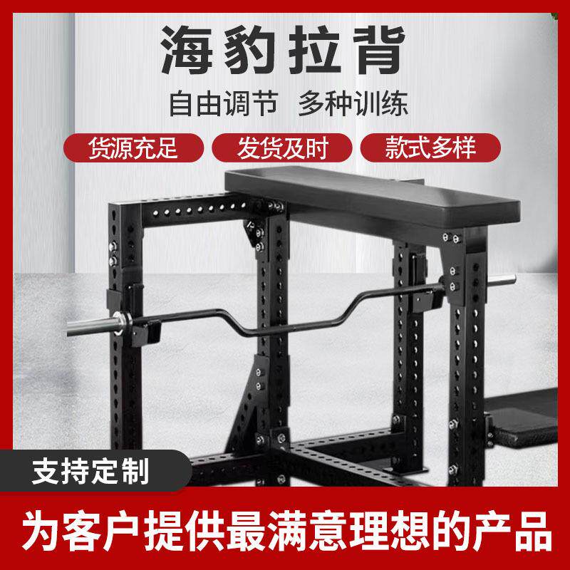 高拉低拉训练器械俯身划船海豹卧拉商用海豹划船硬拉椅可调节拉背