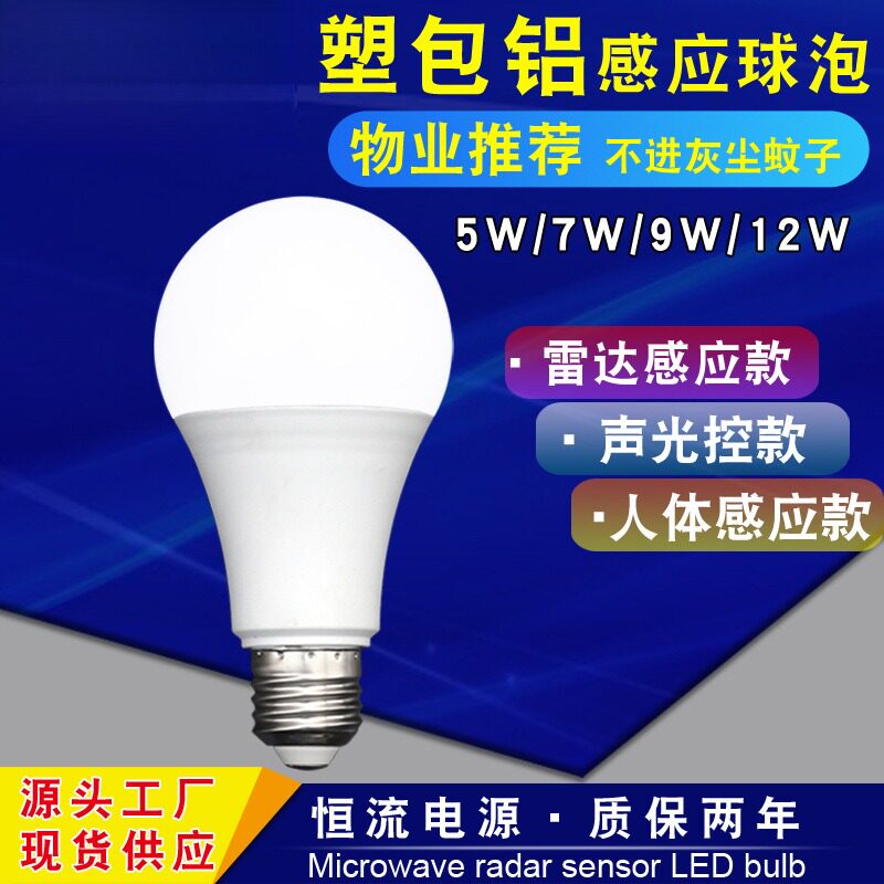 LED人体感应灯泡｜楼道车库专用图片