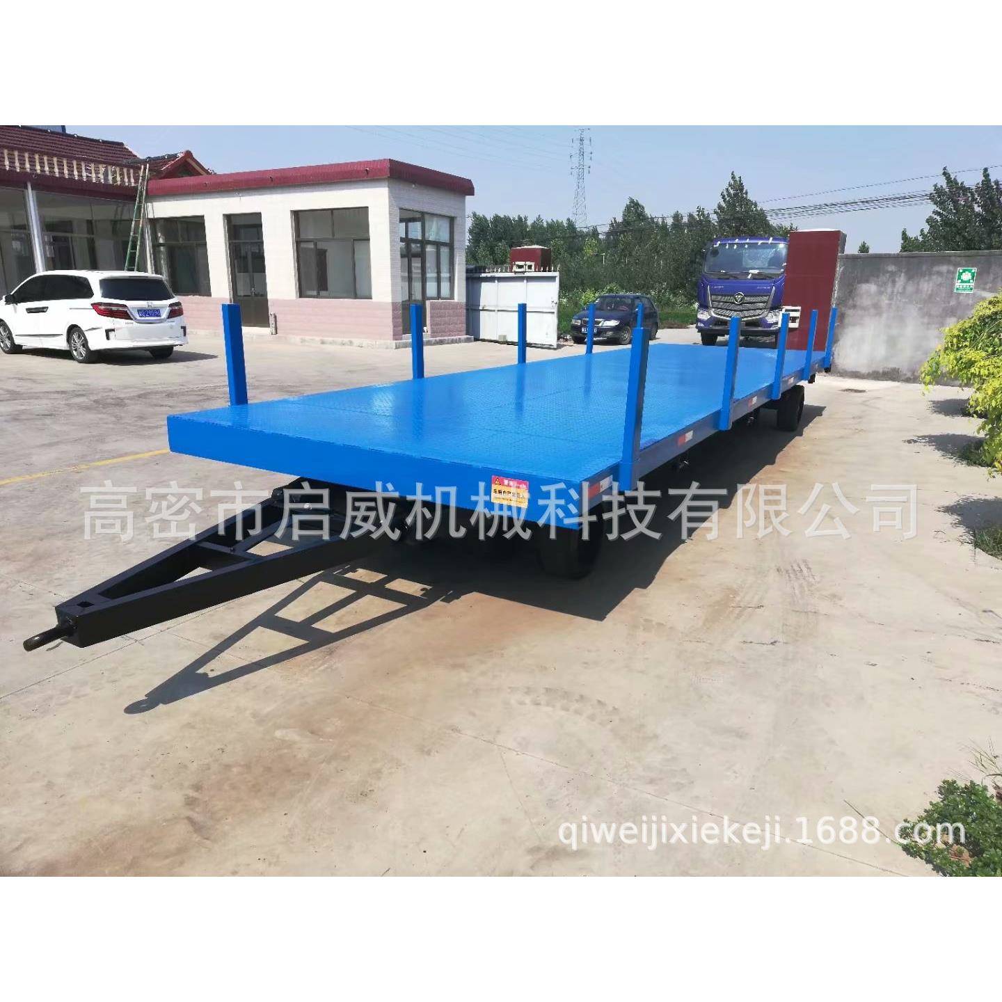 25吨插柱式围栏平板拖车重型牵引拖车厂家物流拖车厂家供应