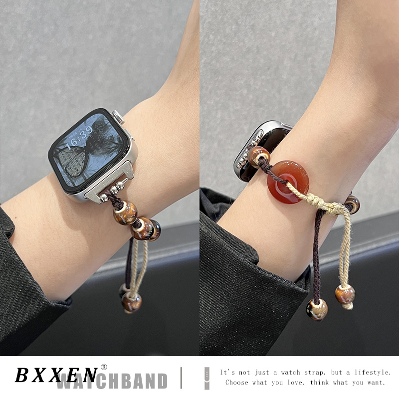 适用华为fit4手表表带新款fit4pro平安扣编绳Fit3编织fit三四代女生时尚高级感fit2替换带智能小众专用夏天男