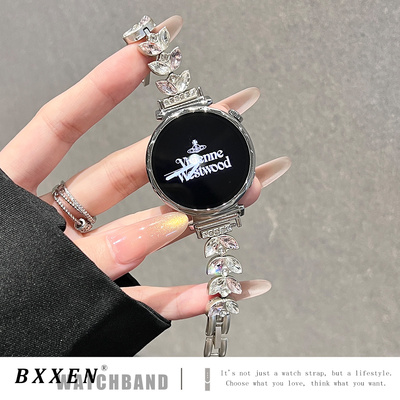 适用华为gt6手表gt5表带gt4新款GT5pro鱼尾镶钻watch4pro智能手表watch3pro女款时尚专用gt3创意gt2小香风夏