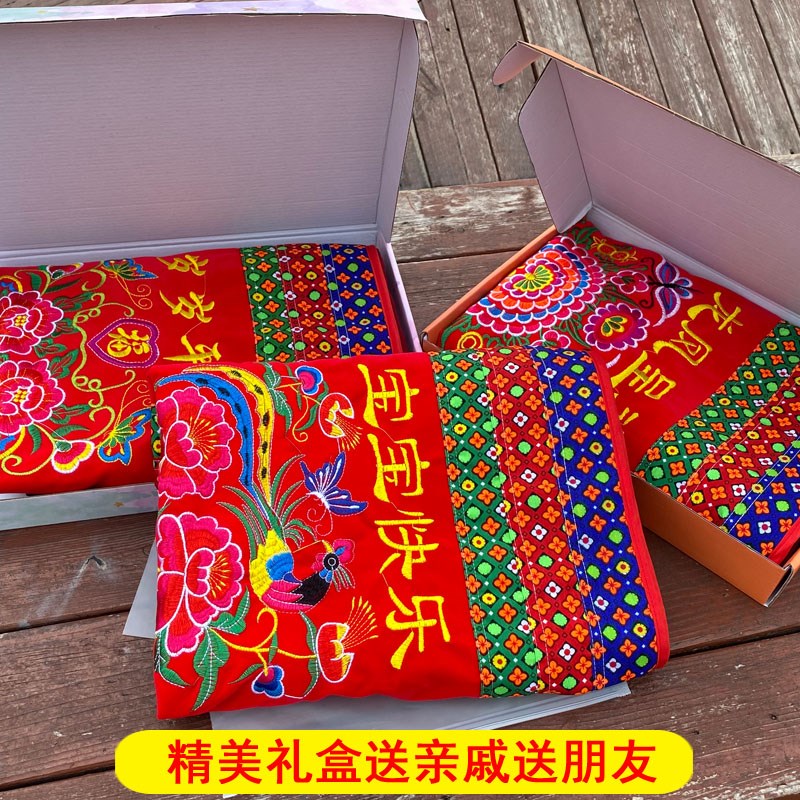 广西壮族传统老式婴儿背带宝宝前后双肩四季小孩通用土背巾棉绑带