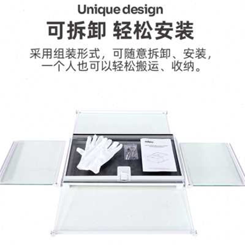 OiiBO 玻璃缸仓鼠笼仓鼠笼子专用玻璃笼透明爬宠守宫爬缸饲养箱