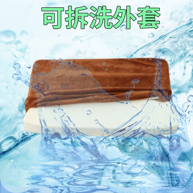 记忆棉美容床枕头美容院专用防塌美睫按摩头枕带圆柱长方形小枕芯