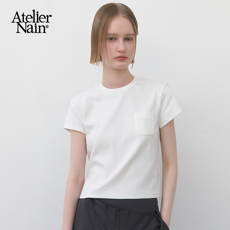 极简修身上衣短袖T恤女