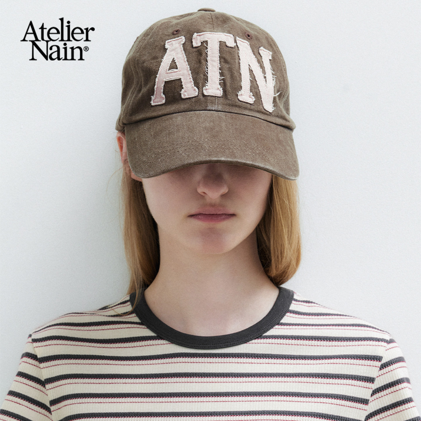 Atelier Nain2026年秋季新款韩版字母刺绣棒球帽百搭鸭舌帽街头女