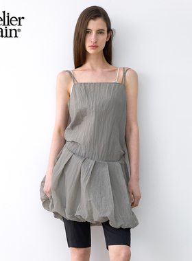 Atelier Nain吊带连衣裙甜美短款韩版气质花苞裙甜美休闲夏季新款