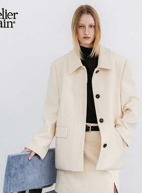 博主大璇子同款Atelier Nain2025年秋冬新款羊毛大衣高级毛呢外套