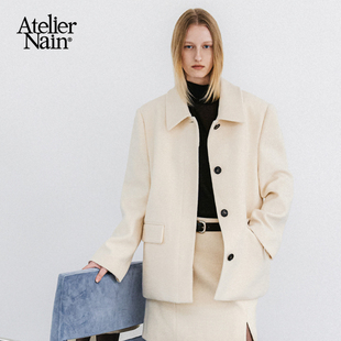 羊毛大衣高级毛呢外套 Nain2025年秋冬新款 博主大璇子同款 Atelier