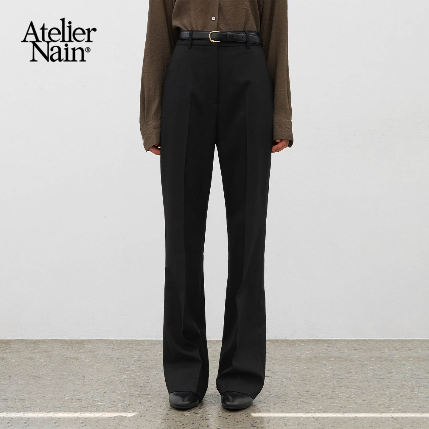 Atelier Nain2025年秋冬新款西装裤时尚百搭直筒显瘦长裤正装裤女