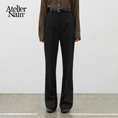 Nain2025年秋冬新款 百搭直筒显瘦长裤 西装 Atelier 裤 时尚 正装 女