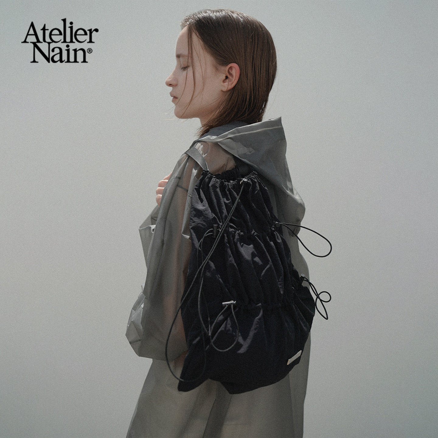 Atelier Nain2025年夏季新款双肩包韩版通勤显瘦百搭小众单肩包女