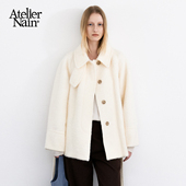 博主同款 羊毛毛呢大衣温柔风保暖外套 新款 Atelier Nain2025年冬季
