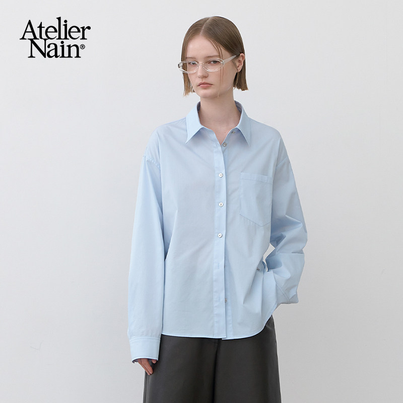 AtelierNain韩版宽松舒适衬衫