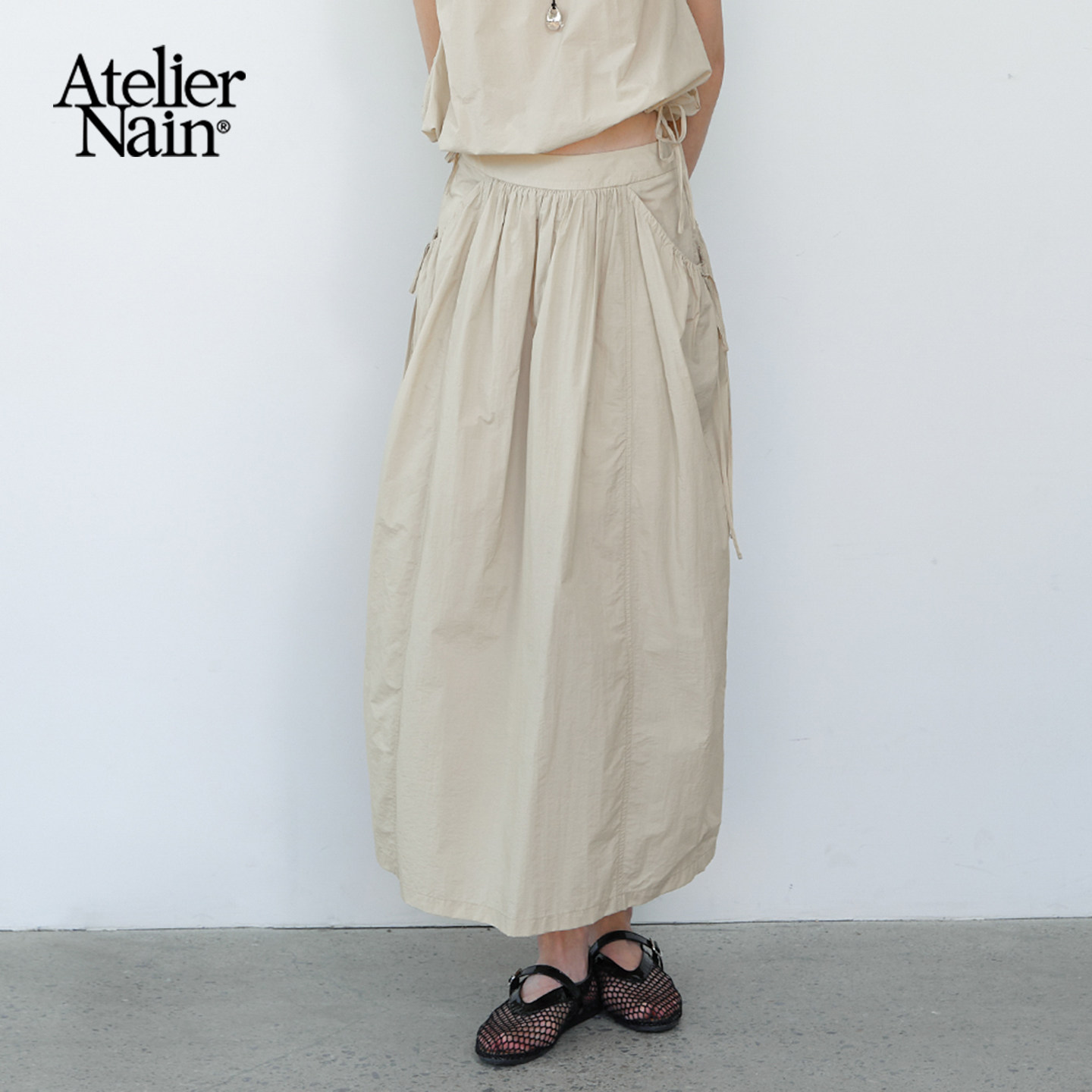 Atelier Nain2025年夏季新款半身裙韩版蓬蓬裙设计感百搭显瘦裙子