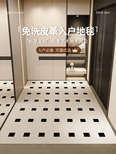 入户门垫进门地垫轻奢高级感室内门口地毯耐脏免洗pvc玄关进门垫