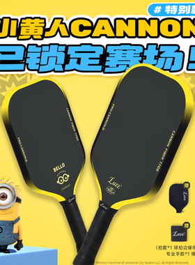 【小黄人联名】Luzz路兹匹克球拍板加农炮CANNON专业碳纤维高弹