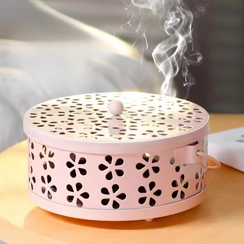 铁艺带盖防火防烫蚊香盘托