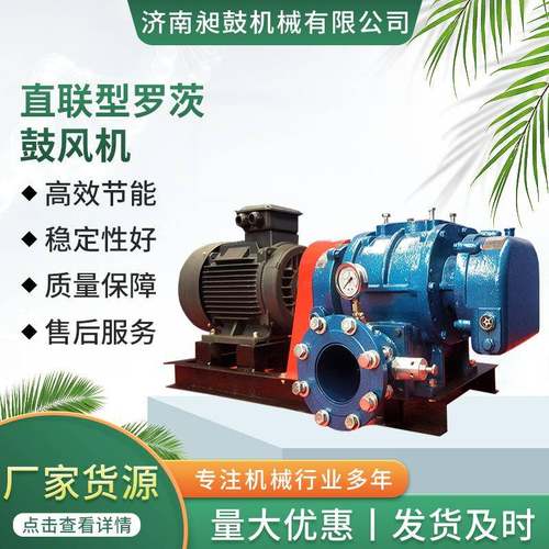 直联型罗茨鼓风机防爆工业鼓风机鱼塘增氧机高压风机增压泵