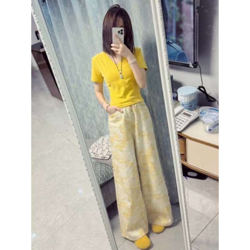 原创设计印花图案牛仔裤女冬季潮