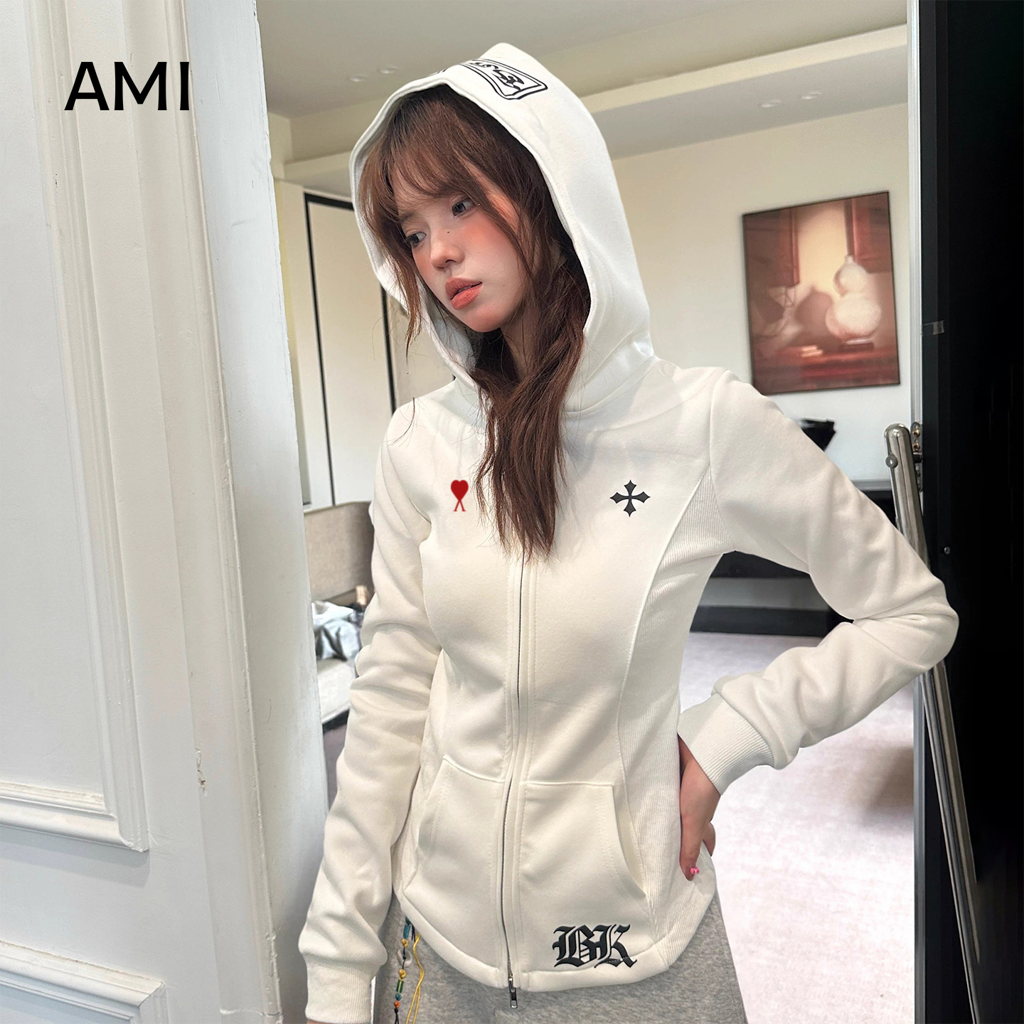 AMI2025美式复古辣妹收腰