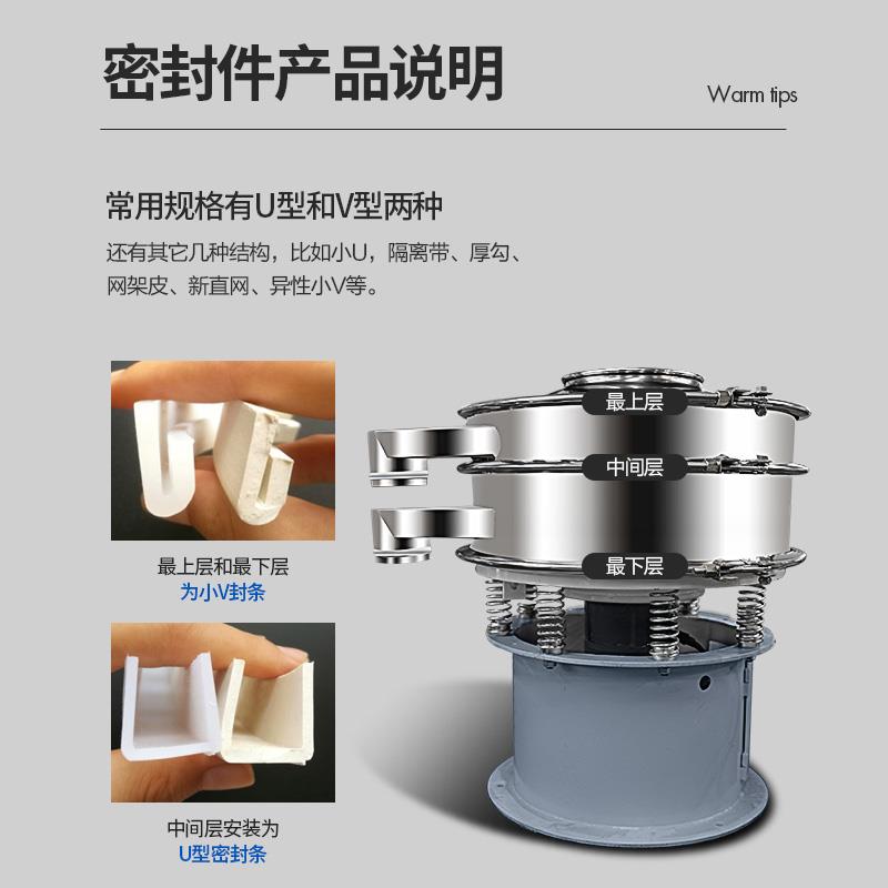 振动筛密封圈矽胶配件U型密封胶条橡胶密封皮V型密封条圆形密封垫