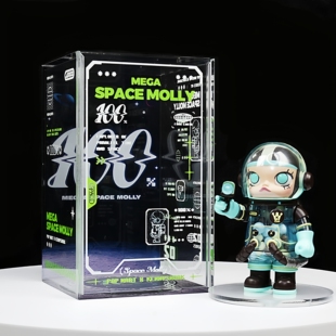 FUNHOME-MOLLY100盲盒场景化手办亚克力收纳防尘陈列展示盒