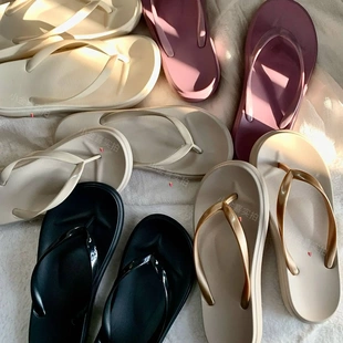 海边沙滩薄底人字拖推荐 女EVA防滑防臭泰国三亚旅游户外暴走凉鞋