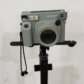 佑粒相机云台平衡杆增位夹自拍杆三脚架配件通用四分之一螺丝接口双机位多机位拍立得一字杆平板夹wide