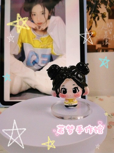 豆丁软陶q版人偶定制石塑粘土摆件人偶毕业礼物育盒手工礼物