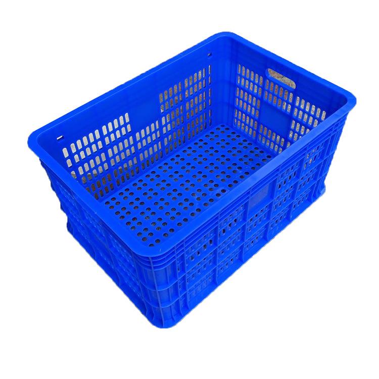 厂家直销pp塑料带周转筐可堆叠水果箩蔬菜箩工厂物料塑胶周转箩
