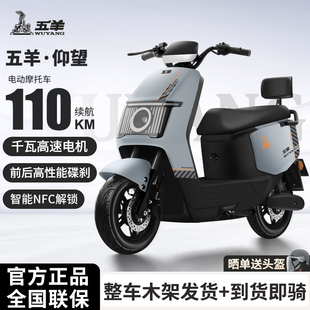 五羊电动摩托车高速72V长跑王外卖长续航电瓶车成人代步电动摩托