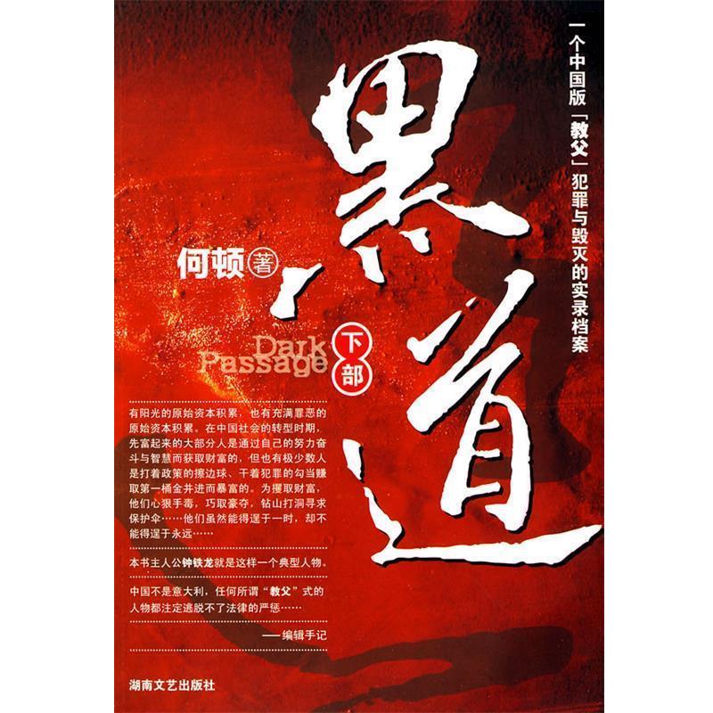 【正版书】 黑道 何顿 湖南文艺出版社