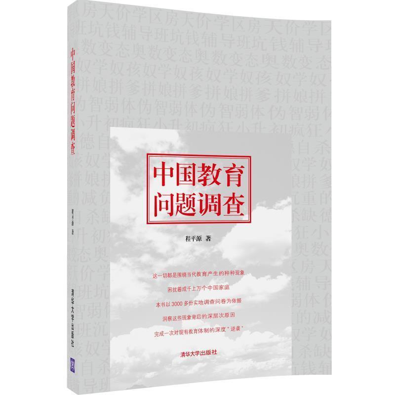 【正版书】 中国教育问题调查 程平源 著 清华大学出版社