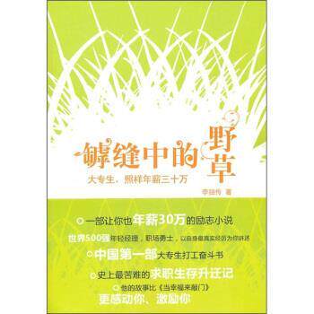 【正版书】 罅缝中的野草:大专生,照样年薪三十万 李扭传 著 陕西师范大学出版社
