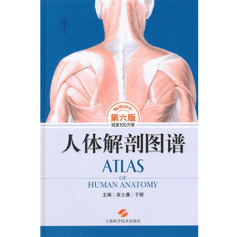 【正版书】 人体解剖图谱 高士濂,于频 主编 上海科学技术出版社