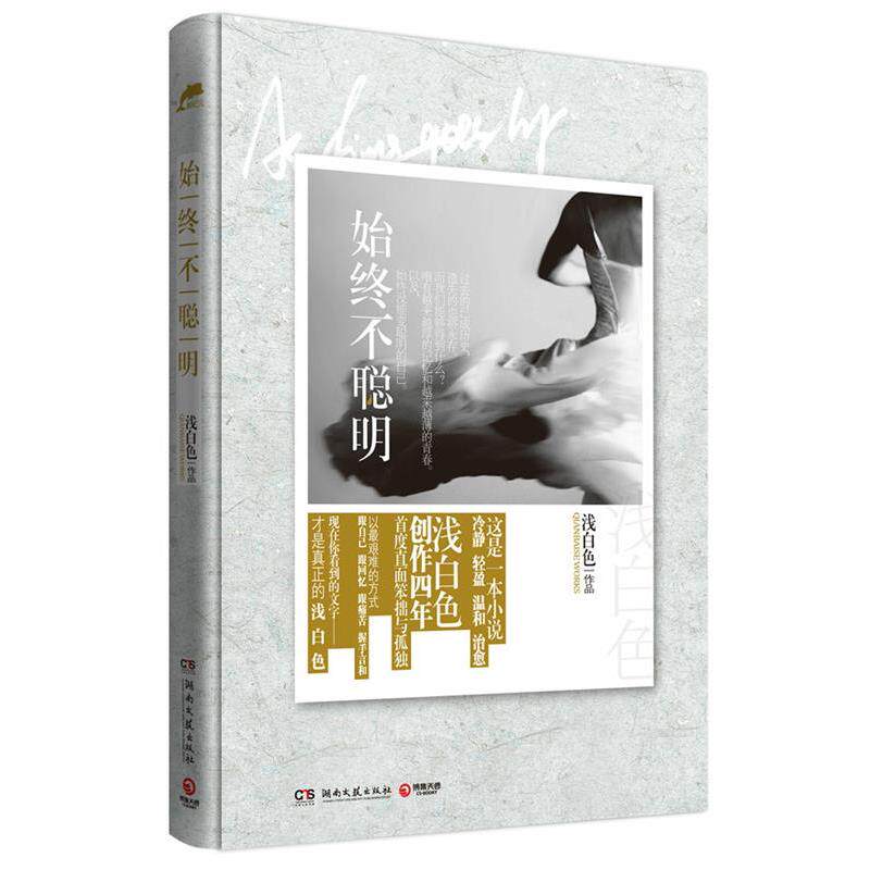 【正版书】 始终不聪明 浅白色 著 湖南文艺出版社