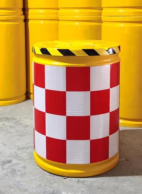 厂家直销耐高温耐低温玻璃钢防撞桶公路防撞桶高速公路防眩防撞