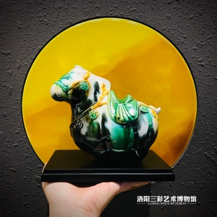 三彩艺【珍宝马】陶瓷摆件 洛阳博物馆 非遗唐三彩文创礼品