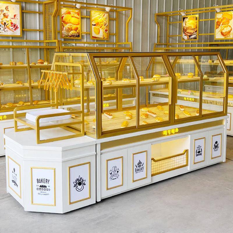 面包柜面包展示柜中岛柜烘焙展柜边柜蛋糕模型柜台糕点架子展示架