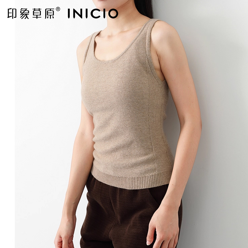 修身保暖显瘦百搭针织背心女