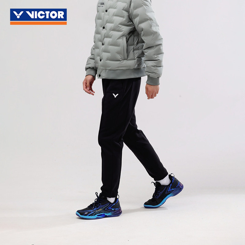VICTOR胜利威克多羽毛球裤男女针织束口运动裤黑色休闲长裤45802,运动/瑜伽/健身/球迷用品,羽毛球裤装,淘宝优惠券,粉丝福利购,淘宝优惠卷