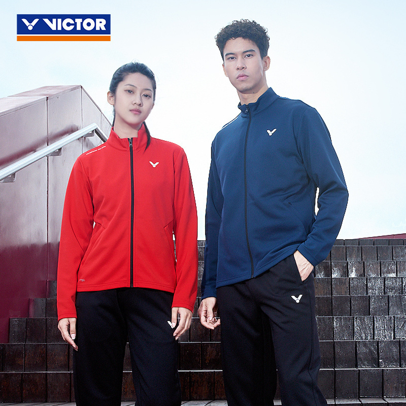 VICTOR威克多胜利羽毛球服运动外套速干透气比赛训练服男女J55614