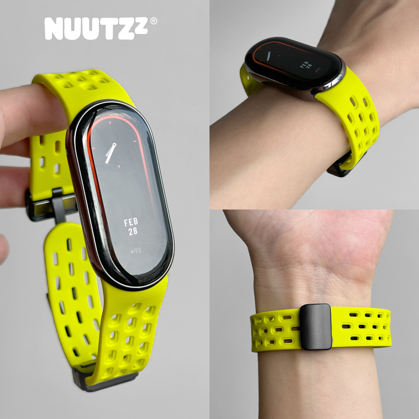 NUUTZz运动硅胶适用小米10表带