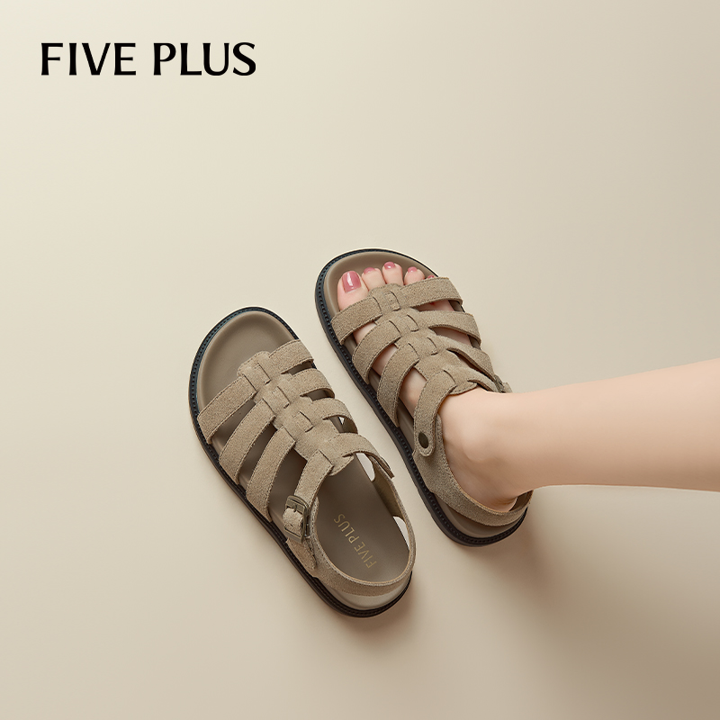 FIVEPLUS罗马凉鞋女外穿