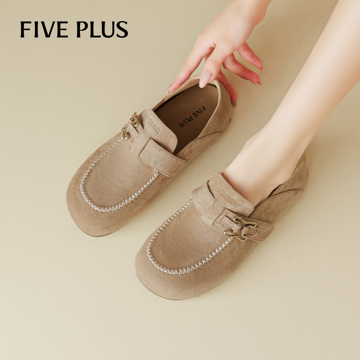 FIVEPLUS软底全包勃肯鞋