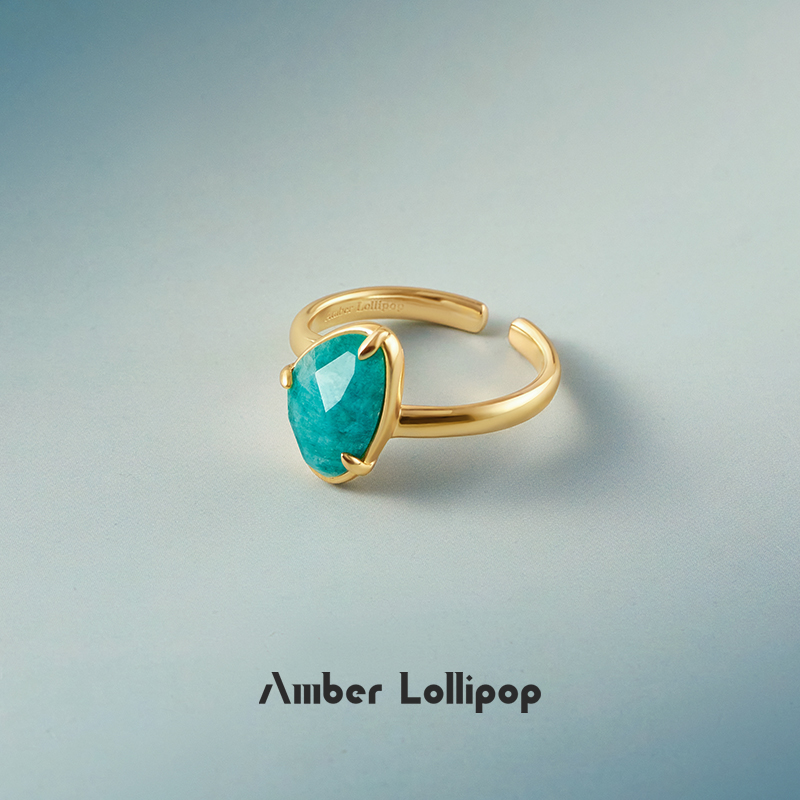 小众设计天河石戒指2025爆款